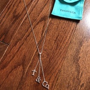 Authentic Tiffany & Co. “T & Co.” Drop Necklace.